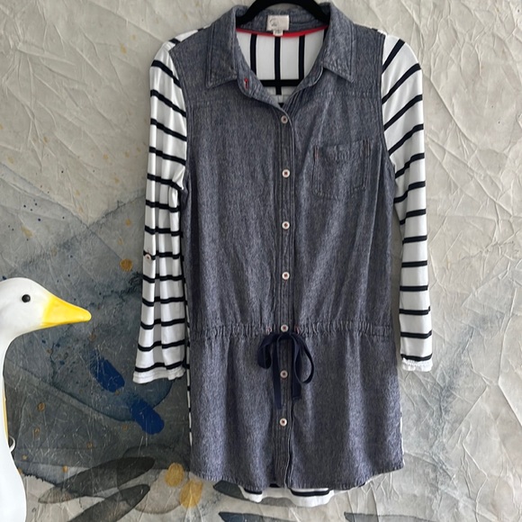 Anthropologie Postmark Rowena Linen Chambray Tunic M - Picture 1 of 12